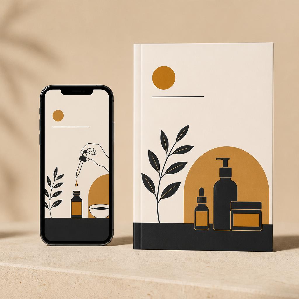 Guida digitale Rootia all'applicazione mostrata su smartphone e in versione stampata